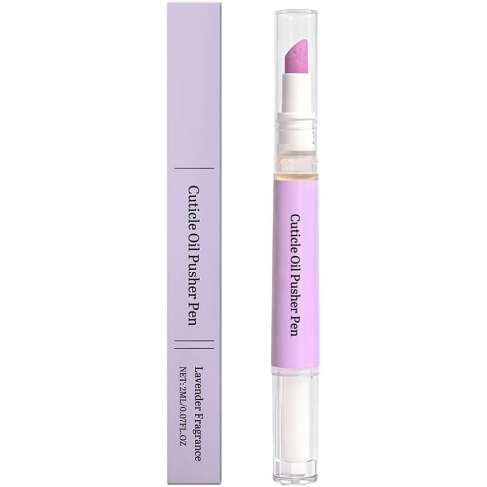GOAL ZONE ceramic cuticle pusher and oil pen front view showcasing the dual ended manicure design