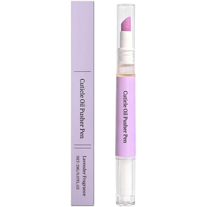 GOAL ZONE ceramic cuticle pusher and oil pen front view showcasing the dual ended manicure design