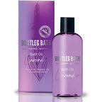Bootleg Bath lavender bath oil front view bottle and box