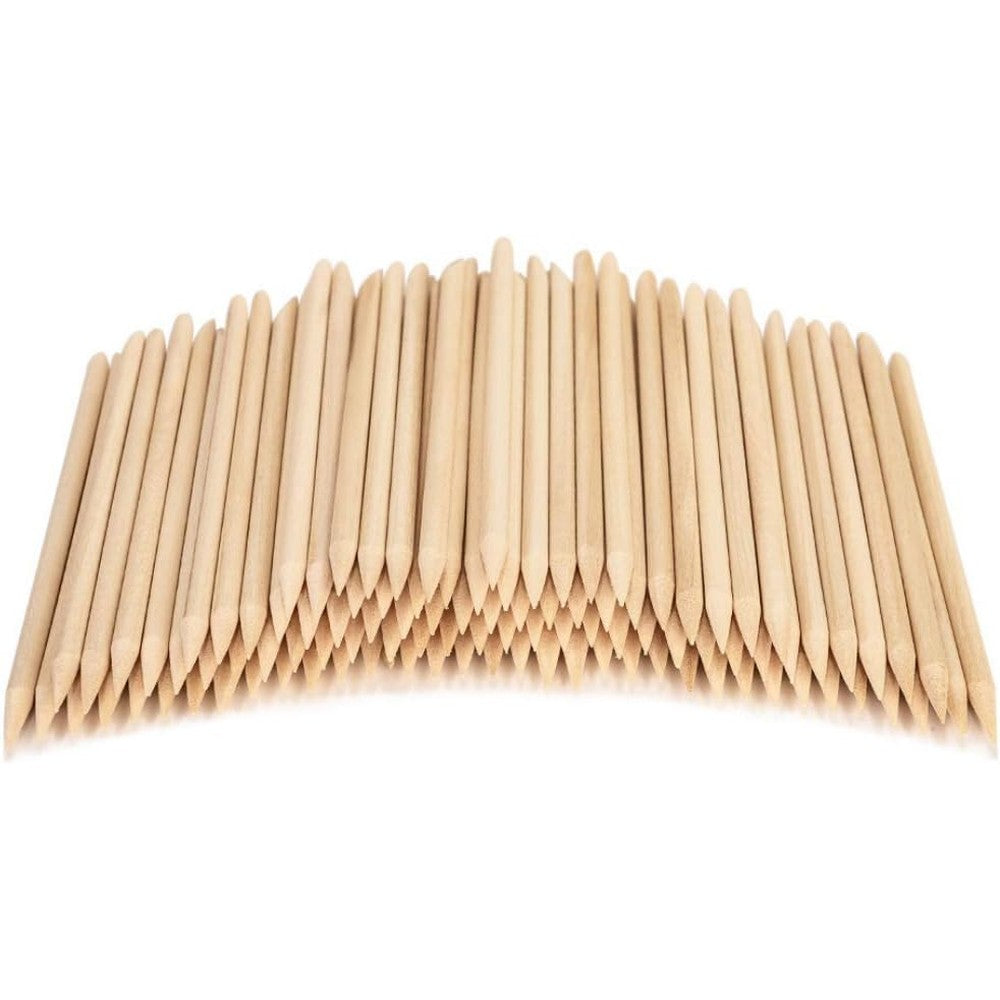 Roomir orange sticks for nails 100 piece set front view