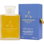 Aromatherapy Associates Deep Relax Bath And Shower Oil front view signature square bottle