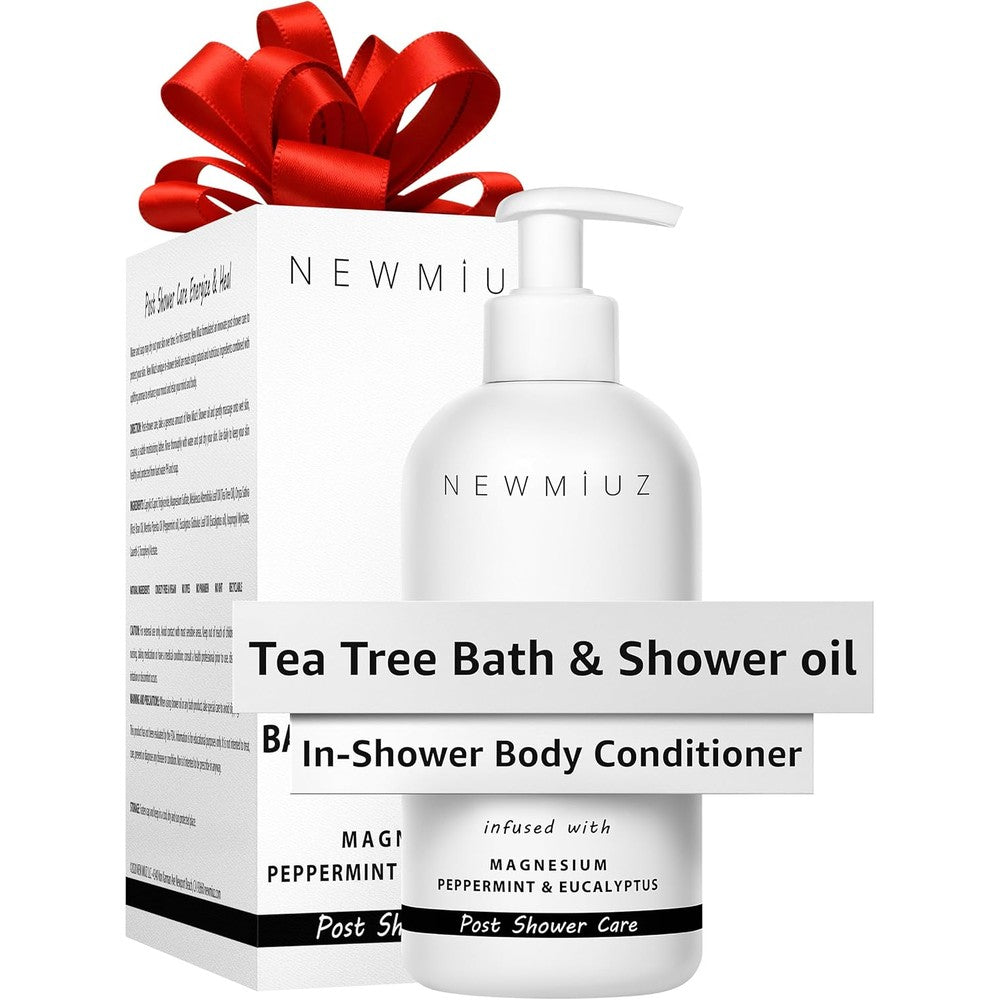 New Miuz magnesium in-shower body conditioner front view bottle