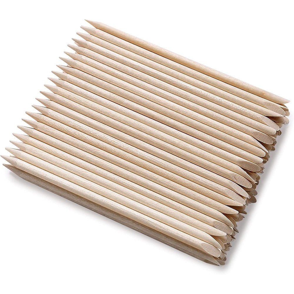 Hoomboom 100 pieces orange wood sticks front view