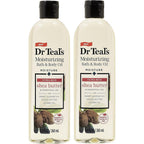 Dr. Teal's shea butter moisturizing bath and body oil two pack front view