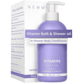 New Miuz lavender vitamin in-shower body conditioner front view pump bottle