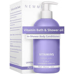 New Miuz lavender vitamin in-shower body conditioner front view pump bottle