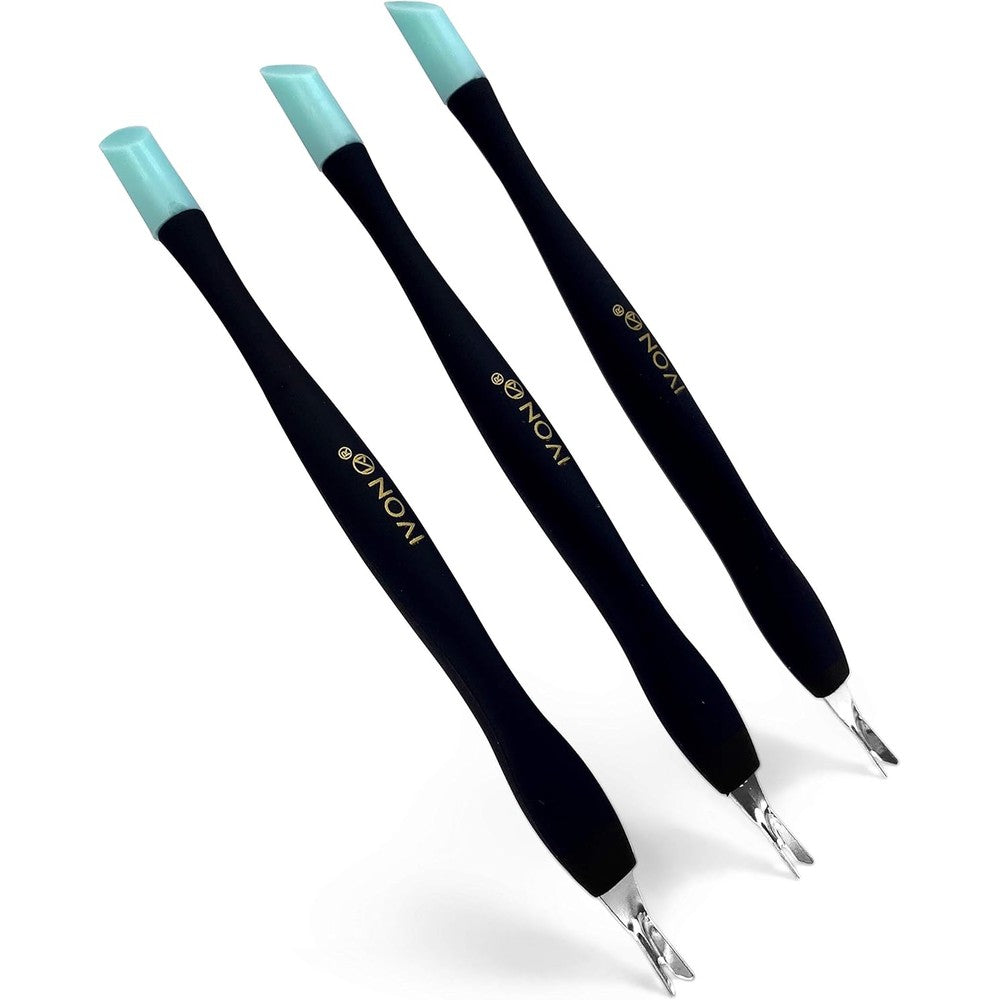 Ivon 3 Pack Cuticle Trimmer Pusher Remover front view