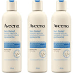 Aveeno Skin Relief Shower And Bath Oil front view bottle packaging