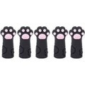 Hurrise cuticle scissors cover protector front view showcasing the black cat paw design