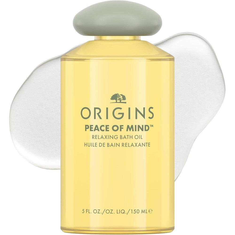 Origins Peace Of Mind Relaxing Bath Oil front view bottle