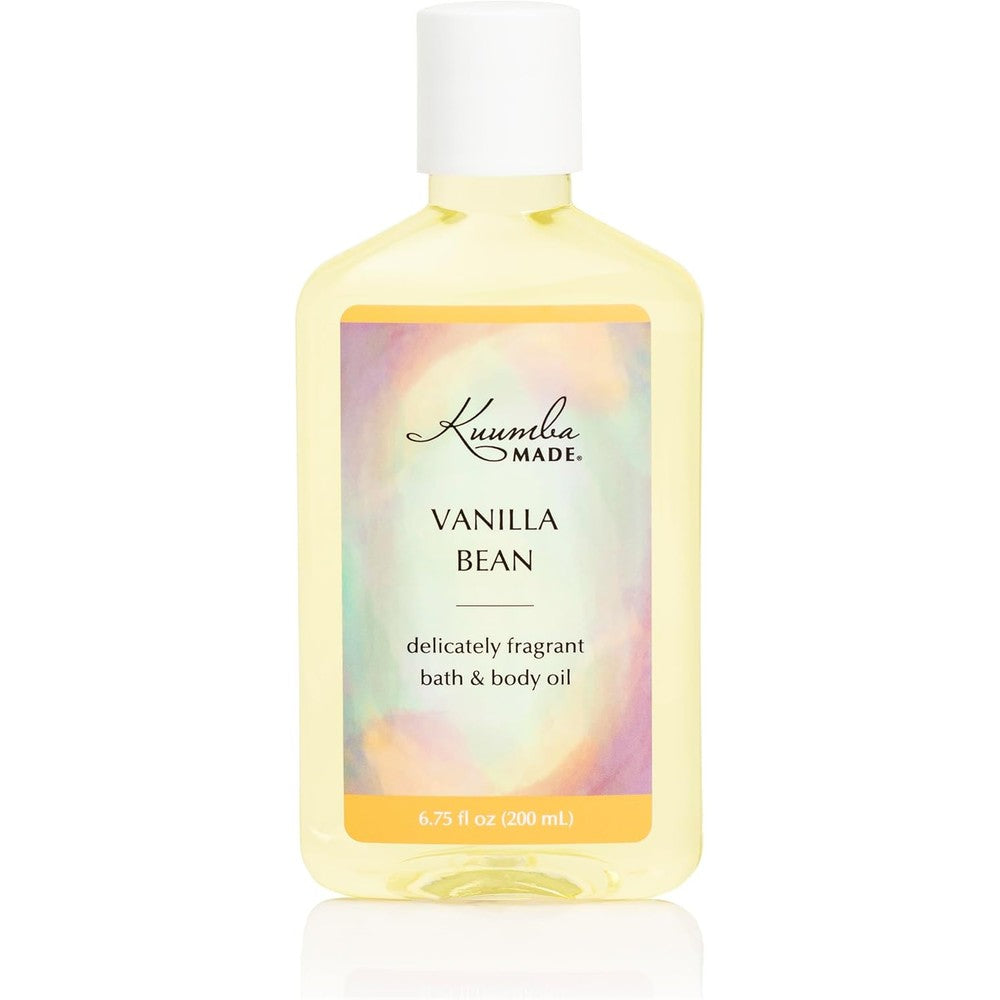 Kuumba Made Vanilla Bean Bath And Body Oil front view bottle