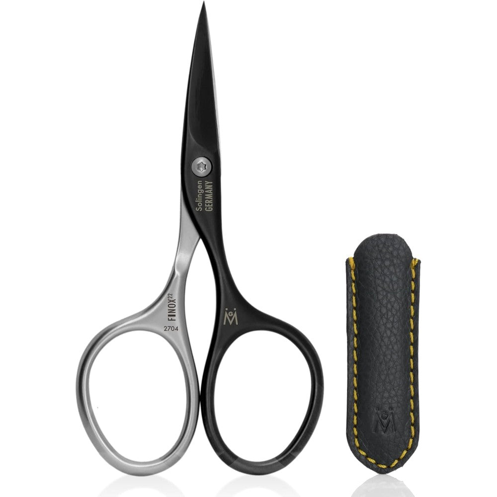 GERmanikure professional nail cutter scissors front view with leather case