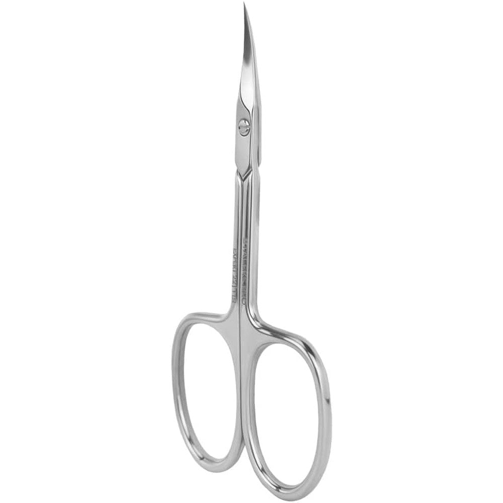 Staleks Pro Expert 22 Type 1 Cuticle Scissors front view of stainless steel premium manicure tool