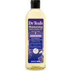Dr Teal's moisturizing bath and body oil front view bottle