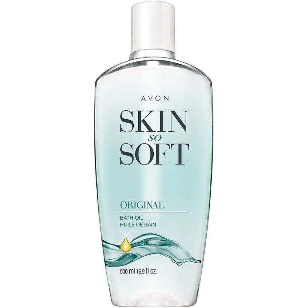 Avon Skin So Soft Original Bath Oil front view bottle