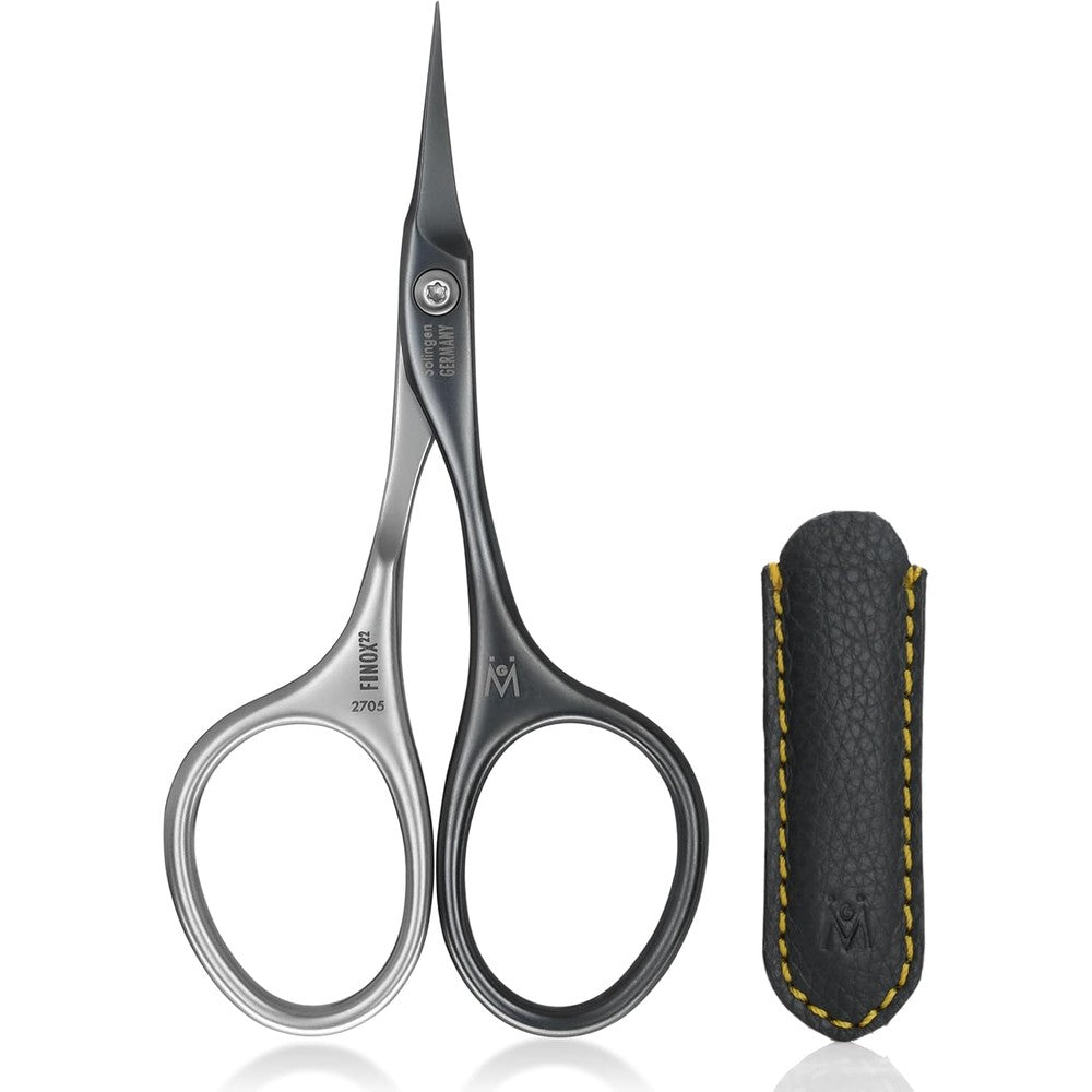 GERmanikure FINOX Tower Point Cuticle Scissors front view professional grooming tool.