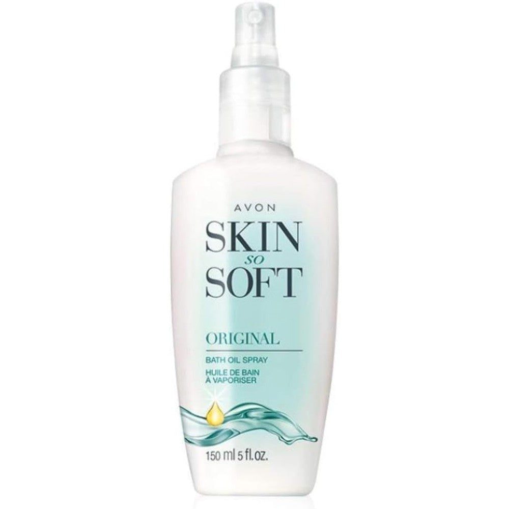 Avon Skin So Soft Original Bath Oil Spray front view bottle packaging