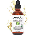 Pura D'Or organic vitamin E oil front view bottle