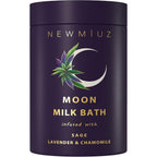 New Miuz Cleansing Sage Moon Milk Bath Soak front view jar