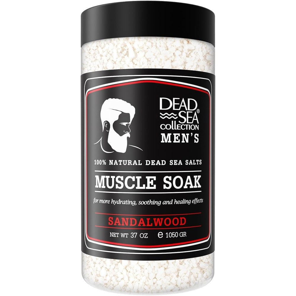 Dead Sea Collection Sandalwood Men Muscle Soak front container view