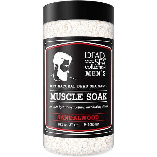 Dead Sea Collection Men's Sandalwood Bath Salts front view packaging