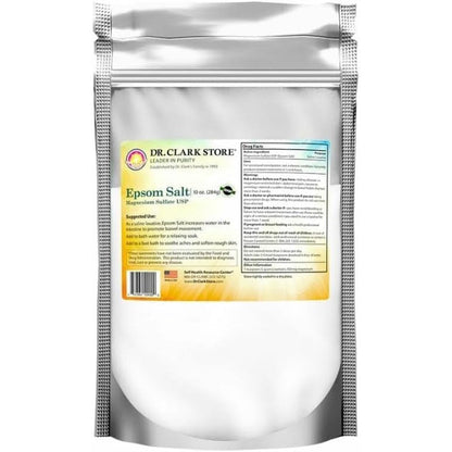 Dr. Clark Store Epsom Salt 10 Ounces front view packaging