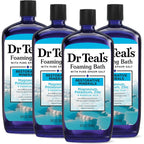 Dr Teal's restorative minerals foaming bath front view
