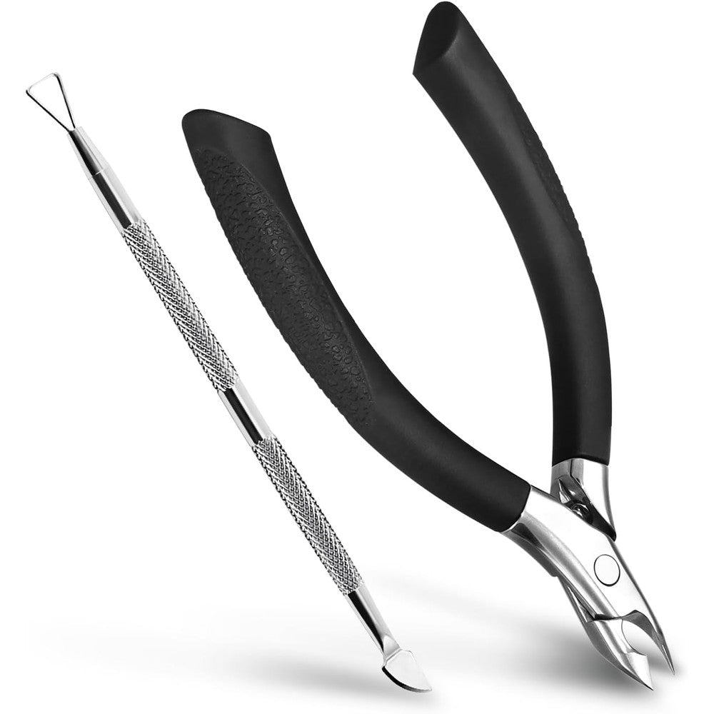 Illfer professional cuticle trimmer set with case front view