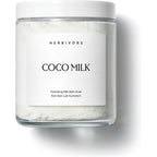 Herbivore Botanicals Coconut Milk Bath Soak front view glass jar