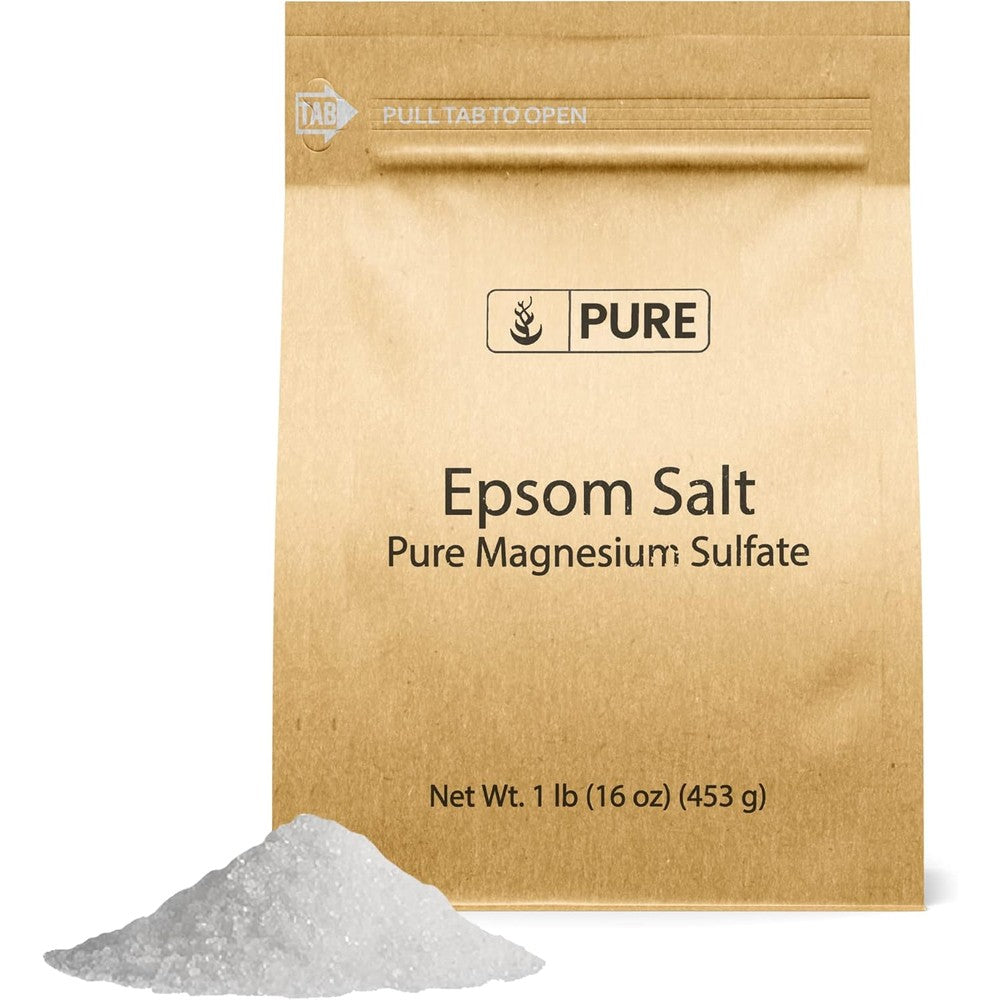 Pure Original Ingredients Epsom Salt front view packaging pouch