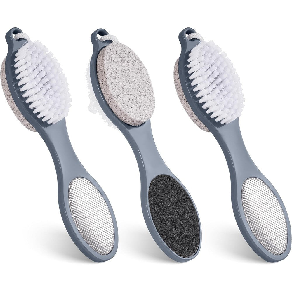 TaShow 4-in-1 foot brush set front view for pedicure