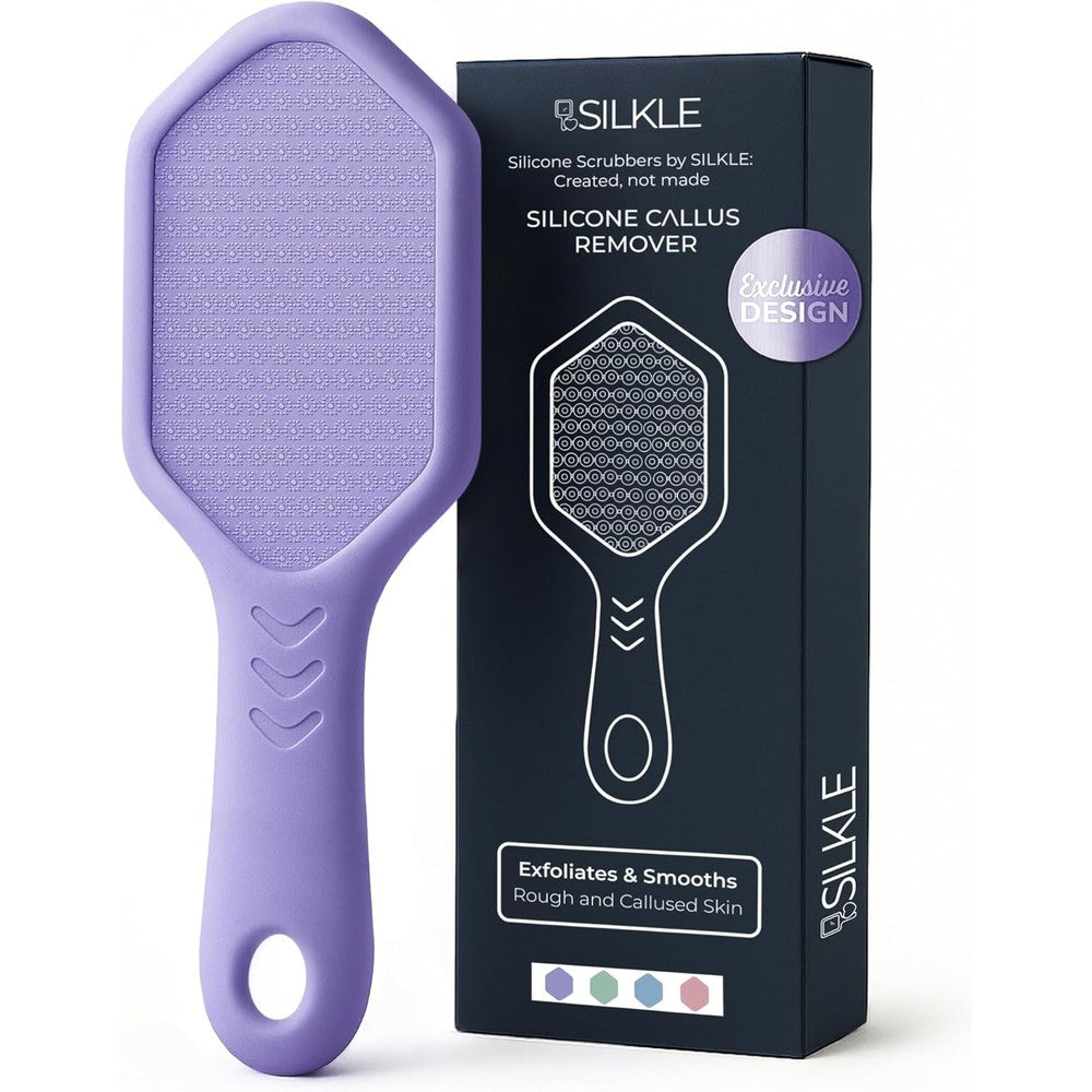 Silkle nano glass foot file purple ergonomic front view