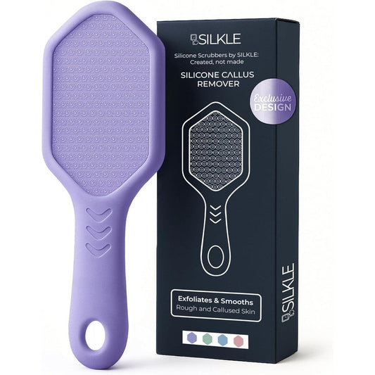 Silkle nano glass foot file purple ergonomic front view