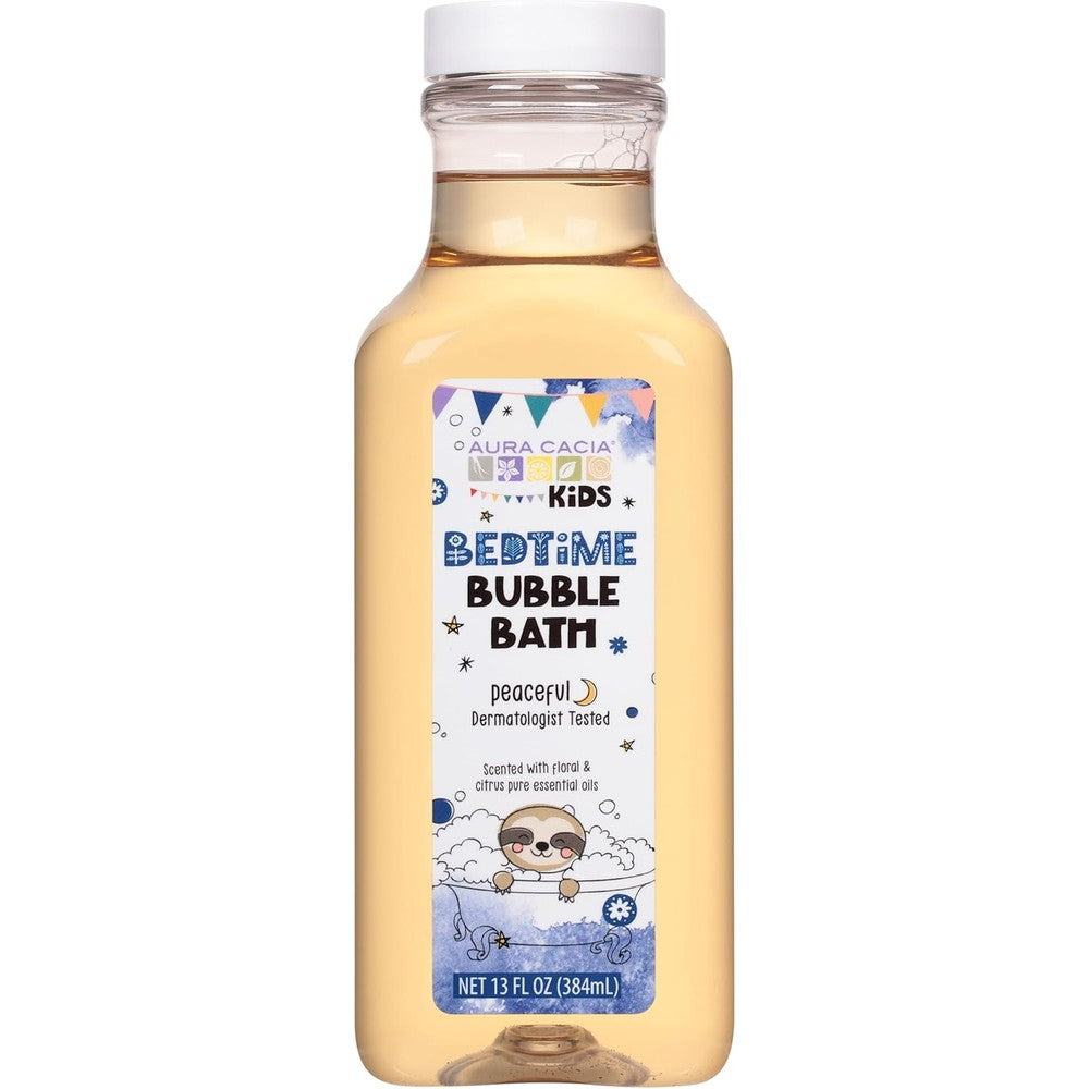 Aura Cacia Kids Bedtime Bubble Bath front view bottle