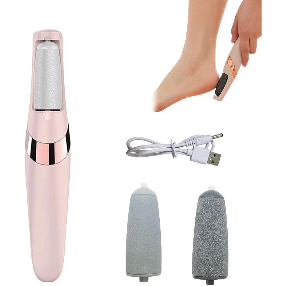 Glisca Pro Electric Callus Remover front view in pink