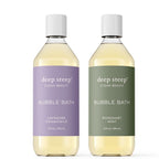 Deep Steep bubble bath front view bottle packaging set