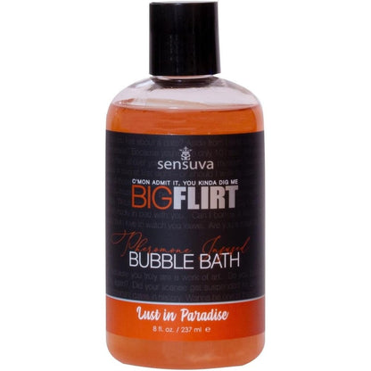 Sensuva Big Flirt Pheromone Bubble Bath Lust In Paradise 8 Fluid Ounce - Image 1