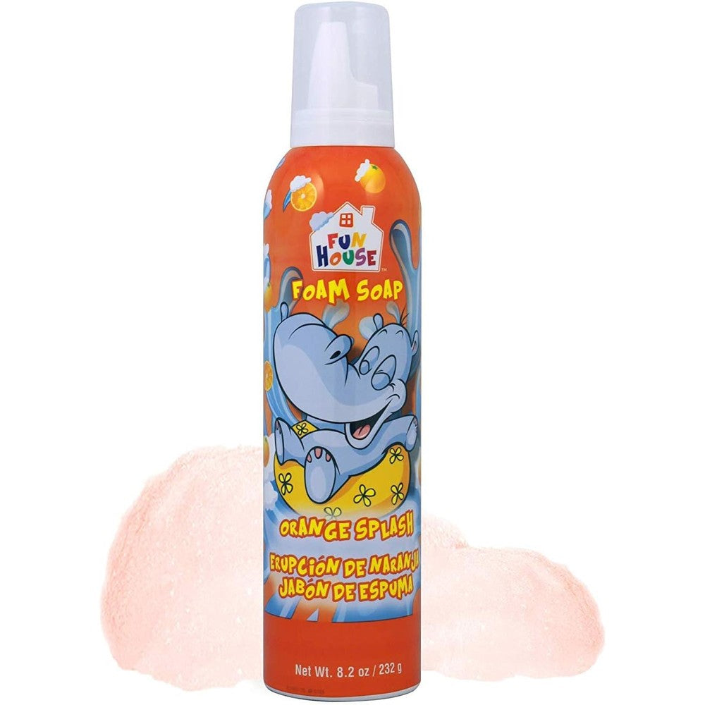 Moneysworth And Best Fun House Kids Foam Soap Orange Splash front view container