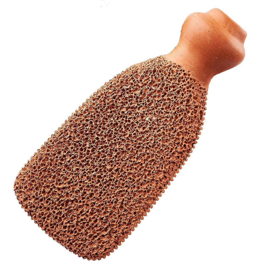 Gilden Tree Terra Cotta Foot Scrubber front view for callus removal