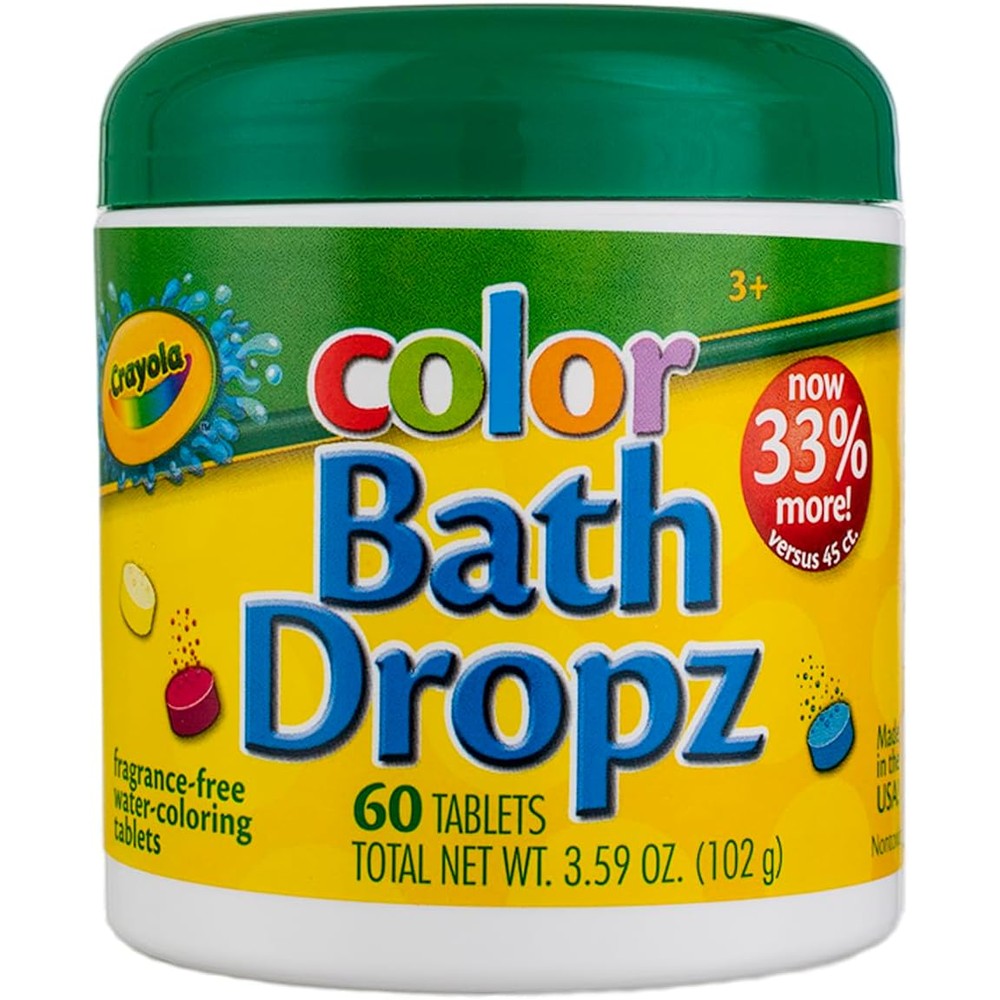 Crayola color bath dropz front view packaging
