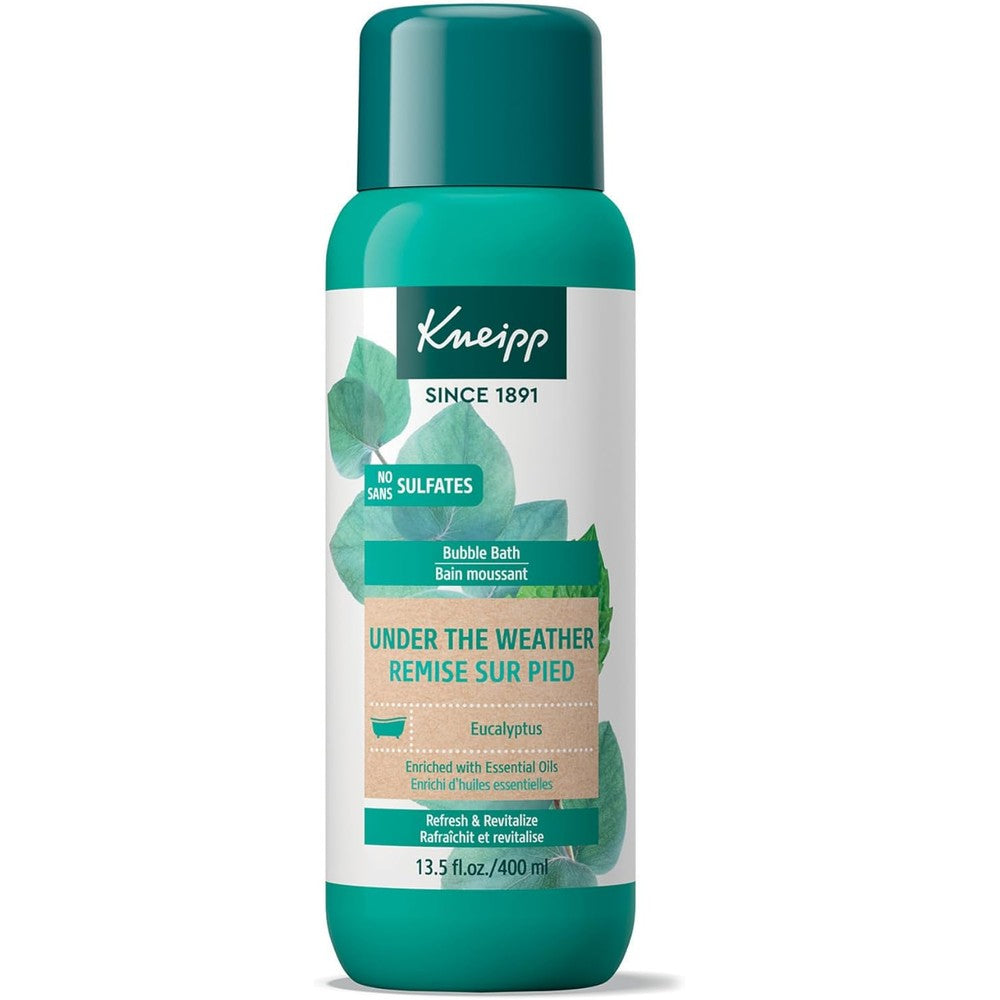 Kneipp eucalyptus aromatherapy bubble bath front view