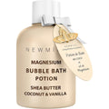New Miuz Magnesium Bubble Bath Potion front view bottle packaging
