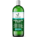 Thyme Out All Natural Bubble Bath front view showing green bottle packaging
