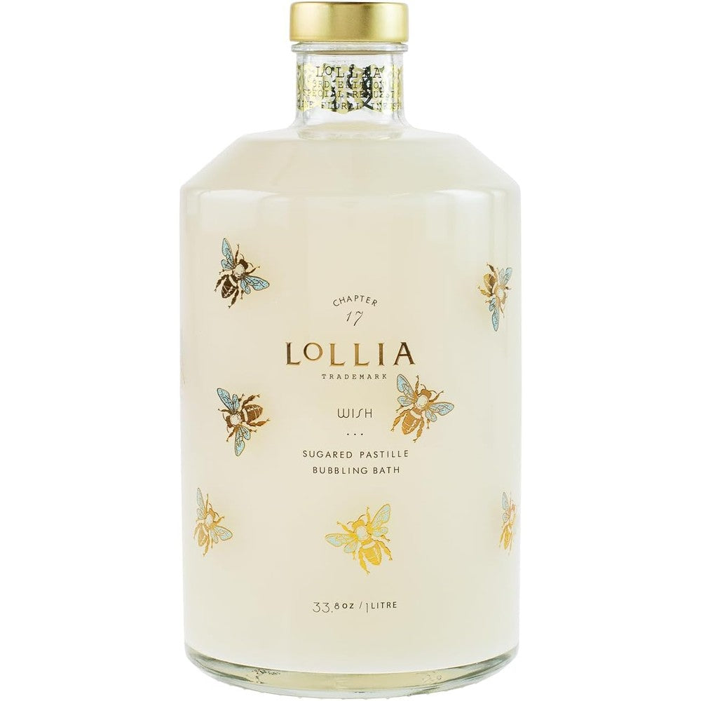 Lollia Wish Sugared Pastille Bubbling Bath Front View Luxury Bath Soak