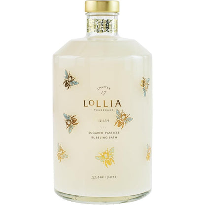 Lollia Wish Sugared Pastille Bubble Bath 33.8 Fluid Ounces front view