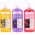 Spa Luxetique foaming bath front view of the 3 pack bottles