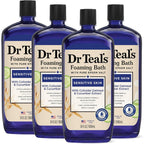 Dr Teal's foaming bath sensitive skin front view packaging