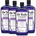 Dr Teal's lavender foaming bath bottles front view