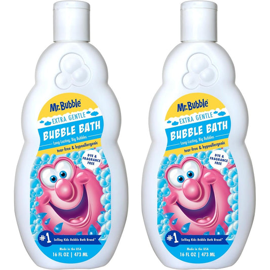 Mr. Bubble Extra Gentle Bubble Bath front view bottle
