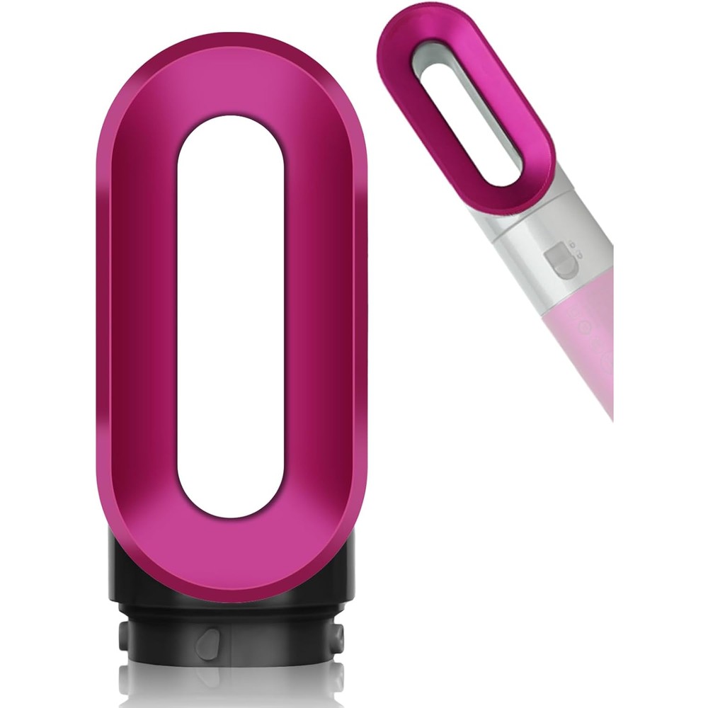 AFDD pre styling dryer attachment for Dyson Airwrap front view showing the rose pink nozzle design.